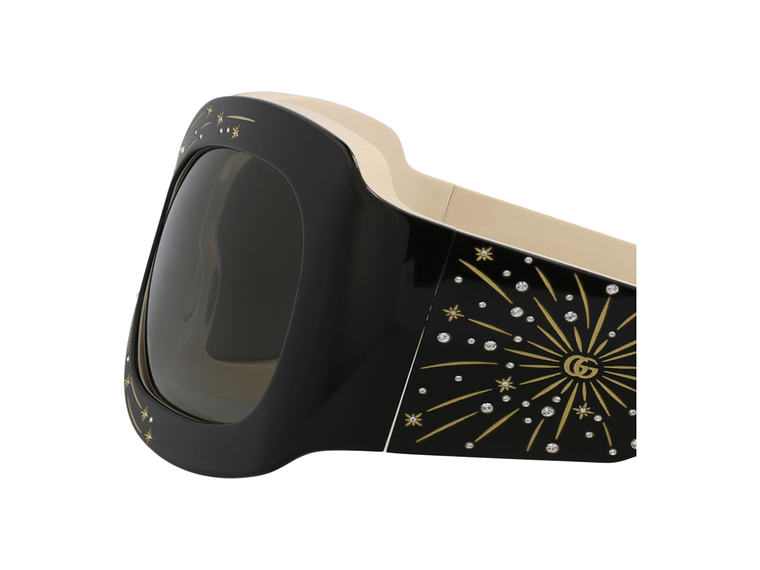 GAFAS DE SOL GUCCI SHIELD-FRAME DE ACETATO PARA MUJER EN NEGRO Y GRIS 5