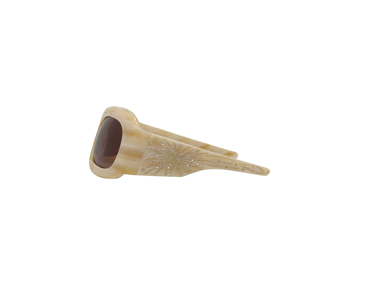 GAFAS DE SOL GUCCI SHIELD-FRAME DE ACETATO PARA MUJER EN MARRÓN 3