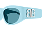 LENTES DE SOL AZUL BALENCIAGA - Miniatura 3