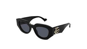 LENTES DE SOL NEGRO SUSTENTABLE GUCCI