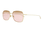 LENTES DE SOL GUCCI CUADRADOS PARA MUJER EN ROSADO - Miniatura 3
