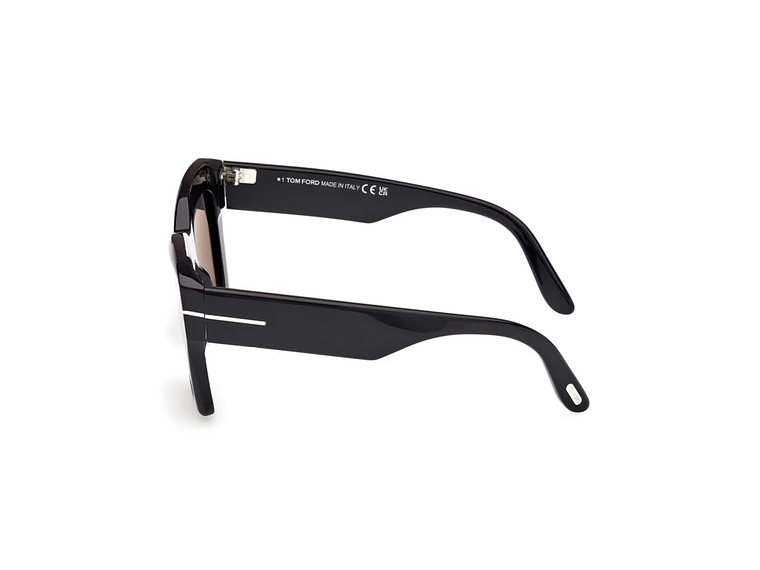 LENTES DE SOL LUNA NEGRO BRILLANTE POLARIZADOS TOM FORD 2