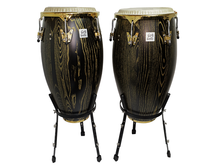 SET CONGA 11.75 & 12.5XH30'' ÉBANO + STAND 1