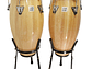 SET TUMBAO CONGA 10 & 11 XH28'' NATURAL + STAND - Miniatura 1
