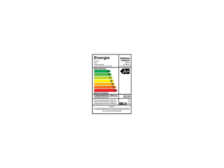 SAMSUNG TOP MOUNT FREEZER 521LTS NO FROST 7