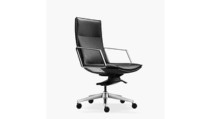 SILLA OFICINA ALEK MEDIA NEGRO FORM