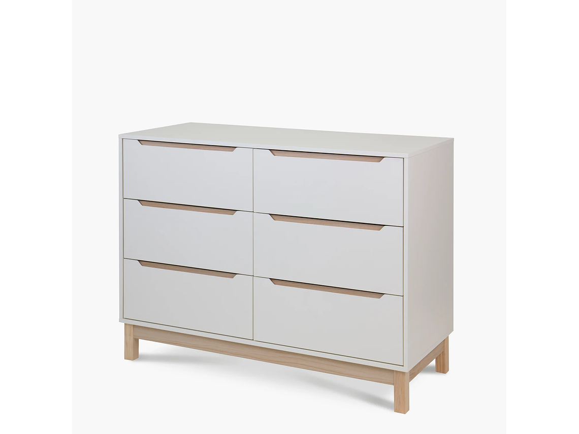CÓMODA INFANTIL ELENA NATURA/BLANCO FORM 3