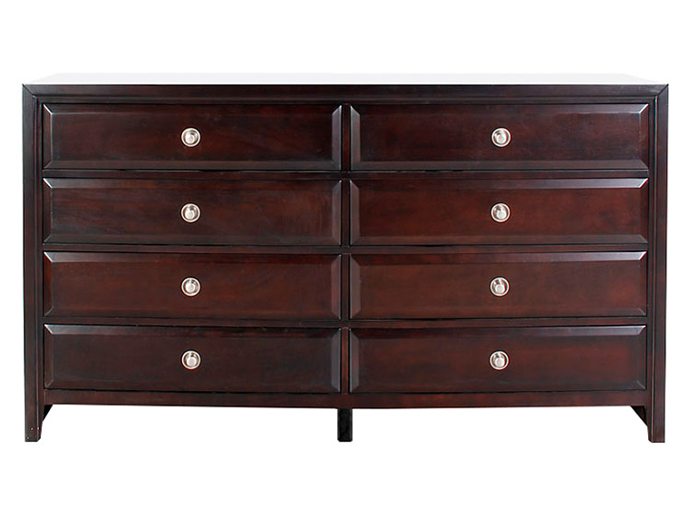 CÓMODA  HOME MISSION MADERA 8 CAJONES CAFÉ 1