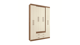 CLOSET NAPOLES 8P4C EN COLOR CAFE AREIA