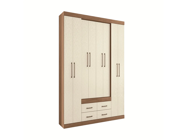 CLOSET NAPOLES 8P4C EN COLOR CAFE AREIA 1