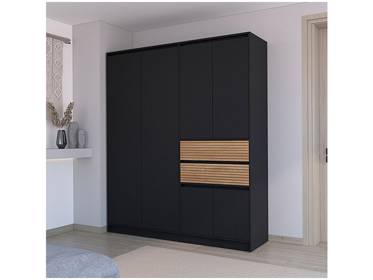 CLOSET TUHOME AUSTIN 6 PUERTAS 2 CAJONES CHOCOLATE 3