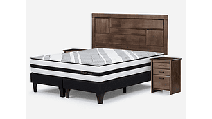 JUEGO DE DORMITORIO ROSEN CAMA EUROPEA DRIVEN BD 2 PLAZAS + SET DOLCE