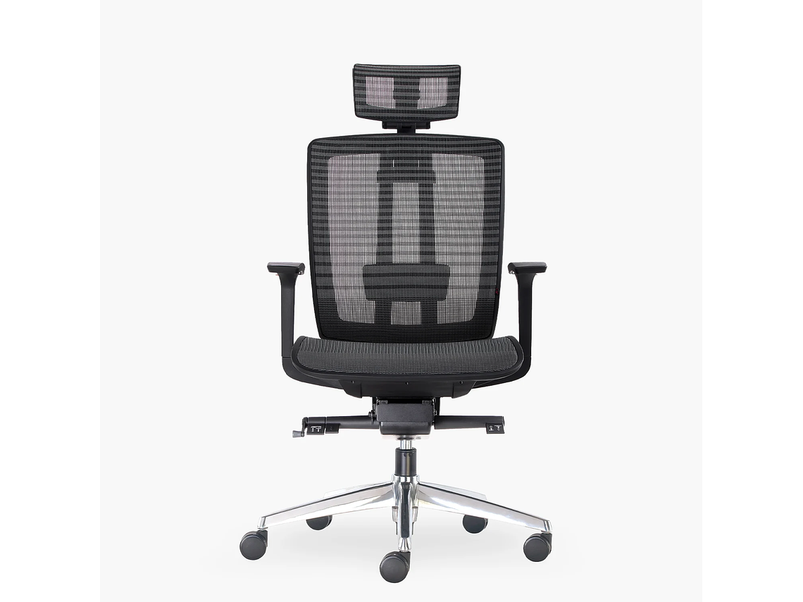 SILLA OFICINA AIR CON CABECERO GRIS OSCURO FORM 1