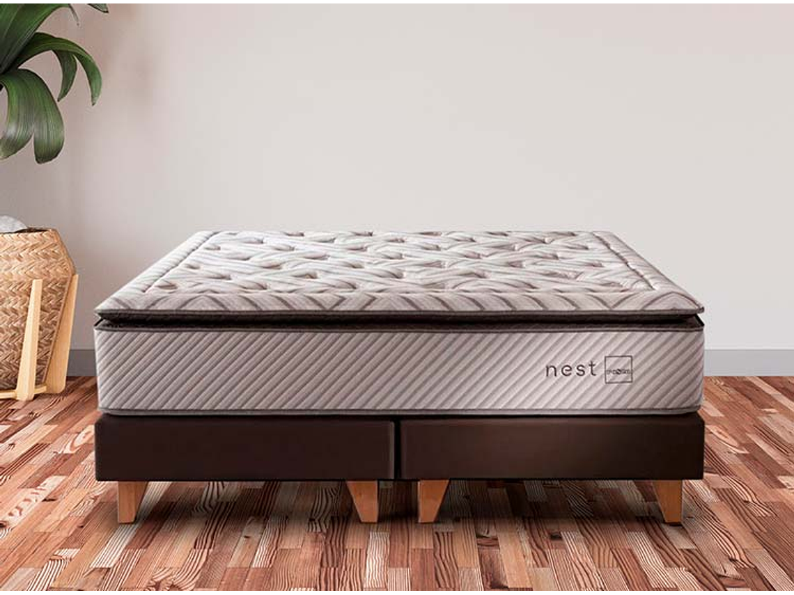 JUEGO DE DORMITORIO ROSEN CAMA EUROPEA NEST BD 2 PLAZAS + SET ANNA 8