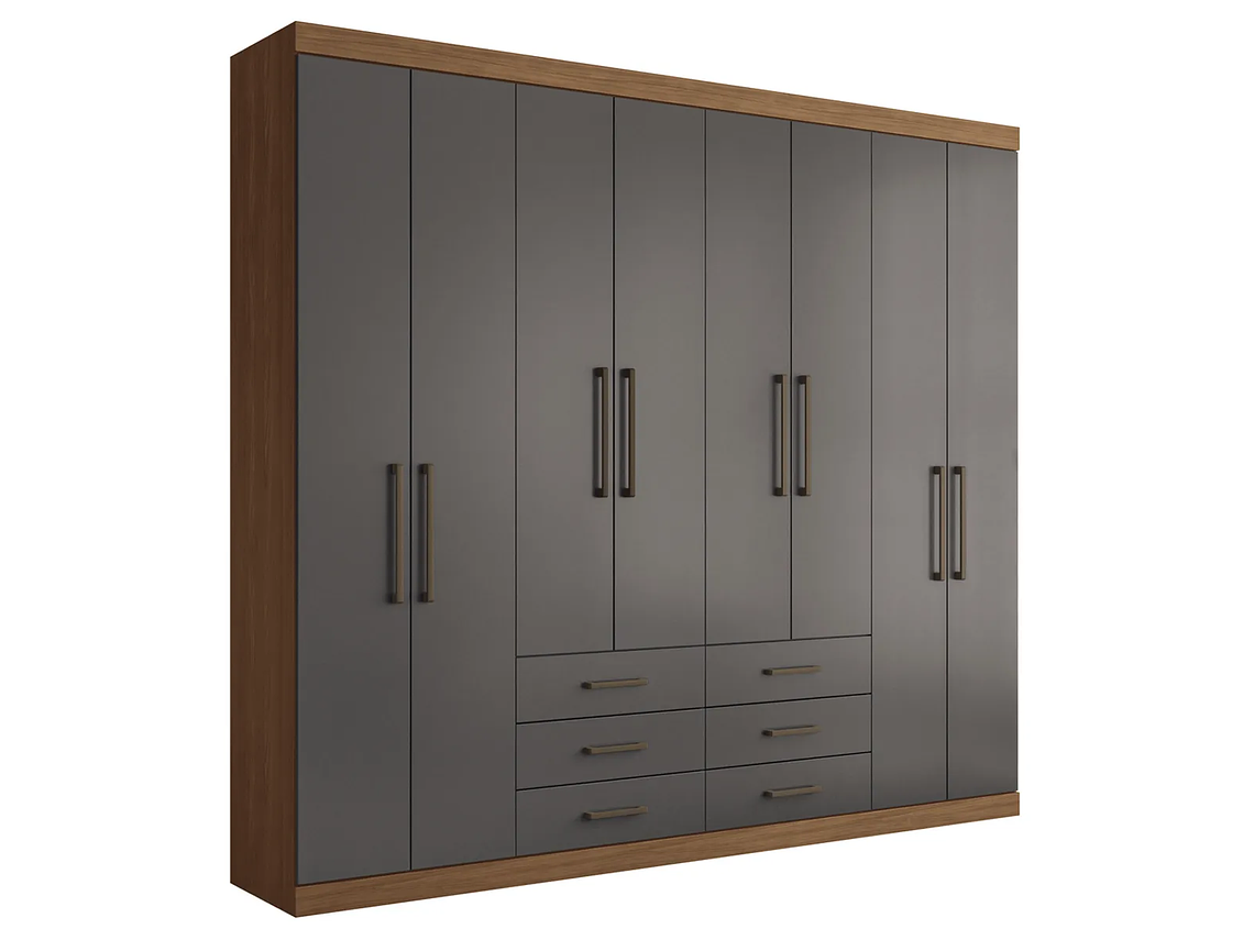 CLÓSET ALTAVISION MASTER 8 PUERTAS 6 CAJONES GRAFITO 1