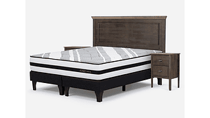 JUEGO DE DORMITORIO ROSEN CAMA EUROPEA DRIVEN BD 2 PLAZAS + SET ANNA