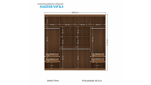 CLOSET ALTAVISION MASTER VIP 8.4 BLANCO 8P 4C