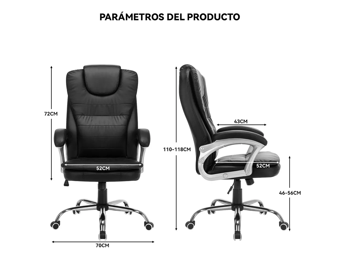 SILLA SOLANA EJECUTIVA SILLA DE OFICINA ERGONÓMICA 6