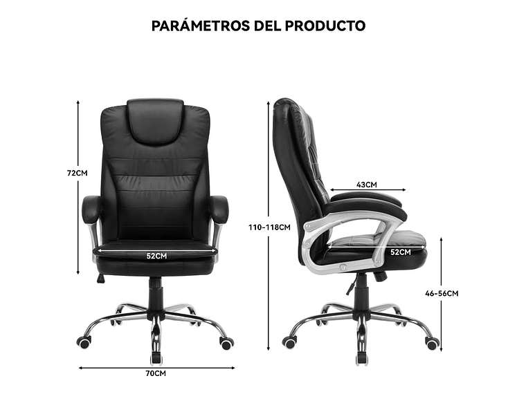 SILLA SOLANA EJECUTIVA SILLA DE OFICINA ERGONÓMICA 6