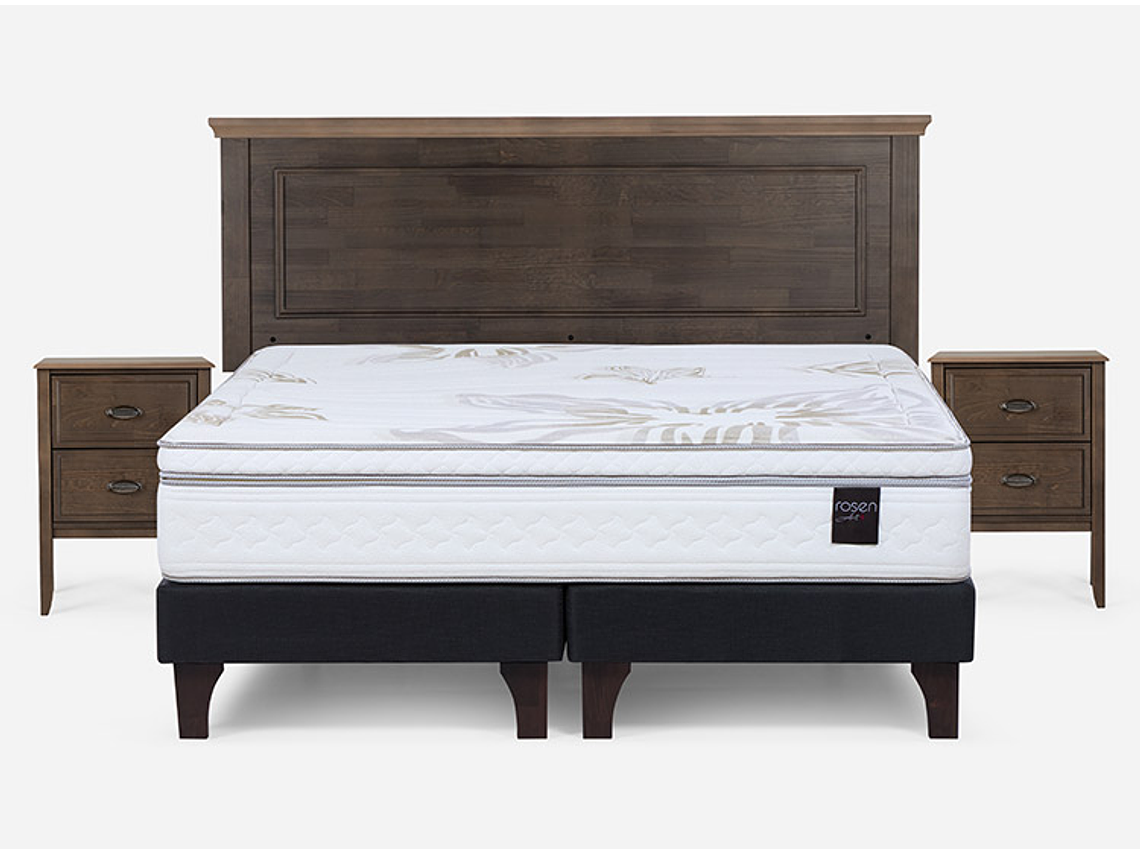 JUEGO DE DORMITORIO ROSEN CAMA EUROPEA ART 4 BD 2 PLAZAS + SET ANNA 1