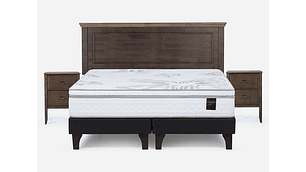 JUEGO DE DORMITORIO ROSEN CAMA EUROPEA ART 4 BD 2 PLAZAS + SET ANNA