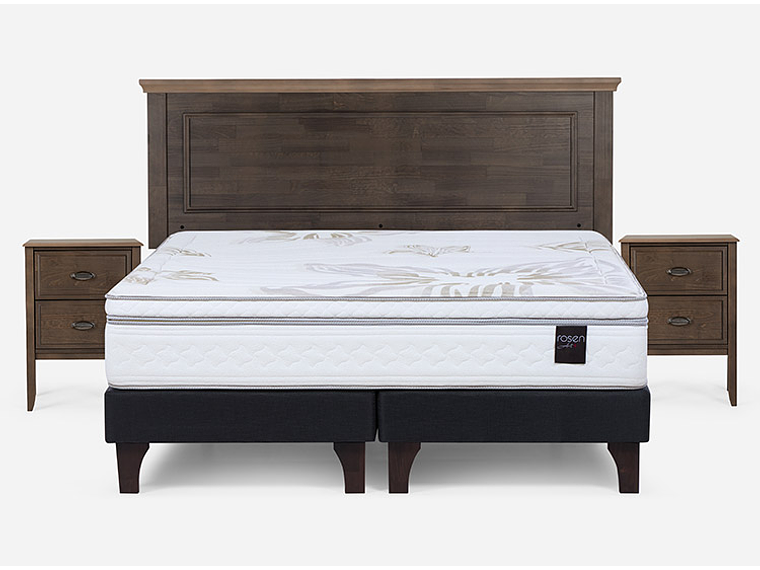 JUEGO DE DORMITORIO ROSEN CAMA EUROPEA ART 4 BD 2 PLAZAS + SET ANNA 1
