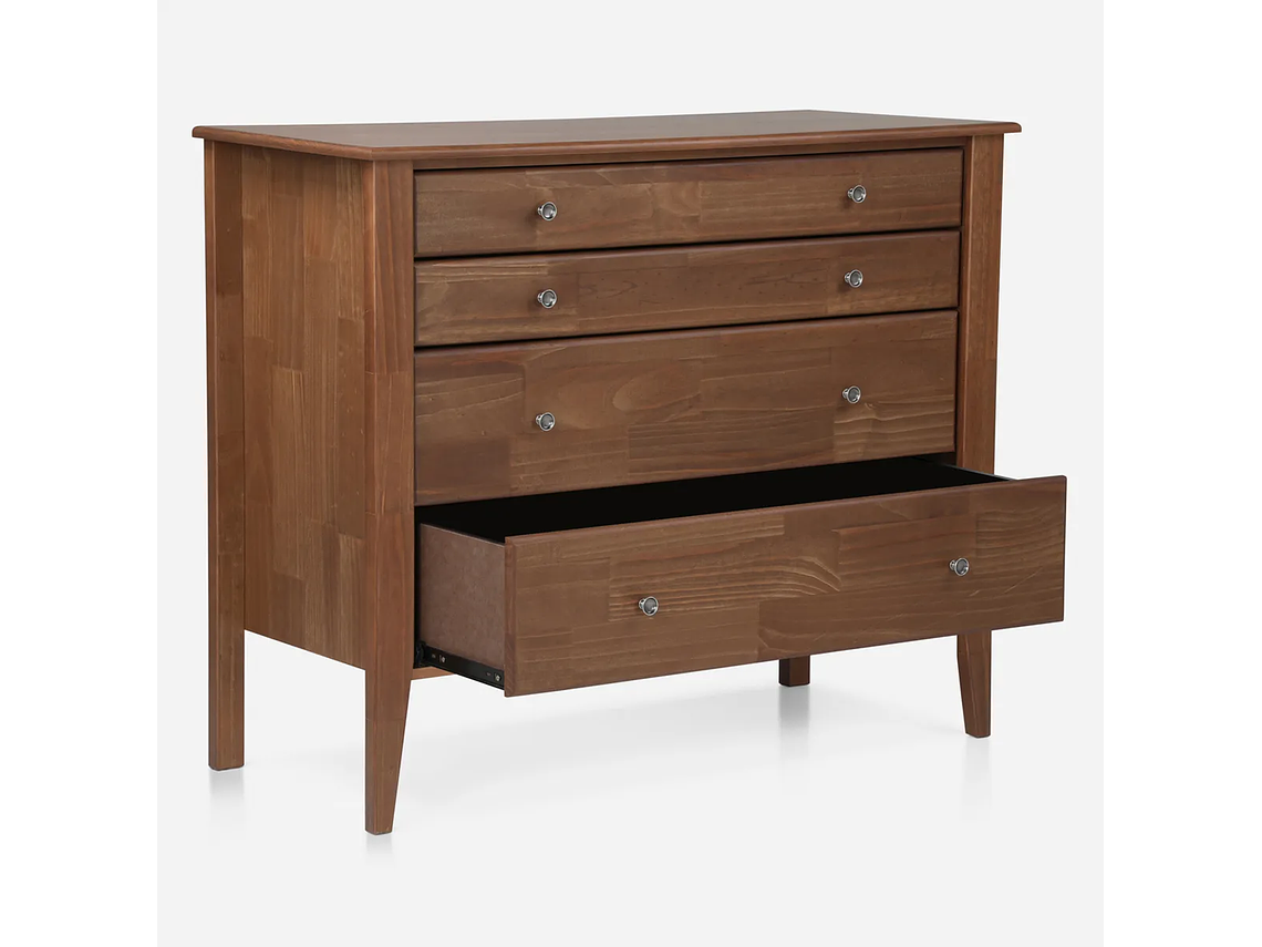 JUEGO DE DORMITORIO ROSEN CAMA EUROPEA NEW STYLE 6 2 PLAZAS CAFÉ + SET FERRARA + COMODODA BAKER 5