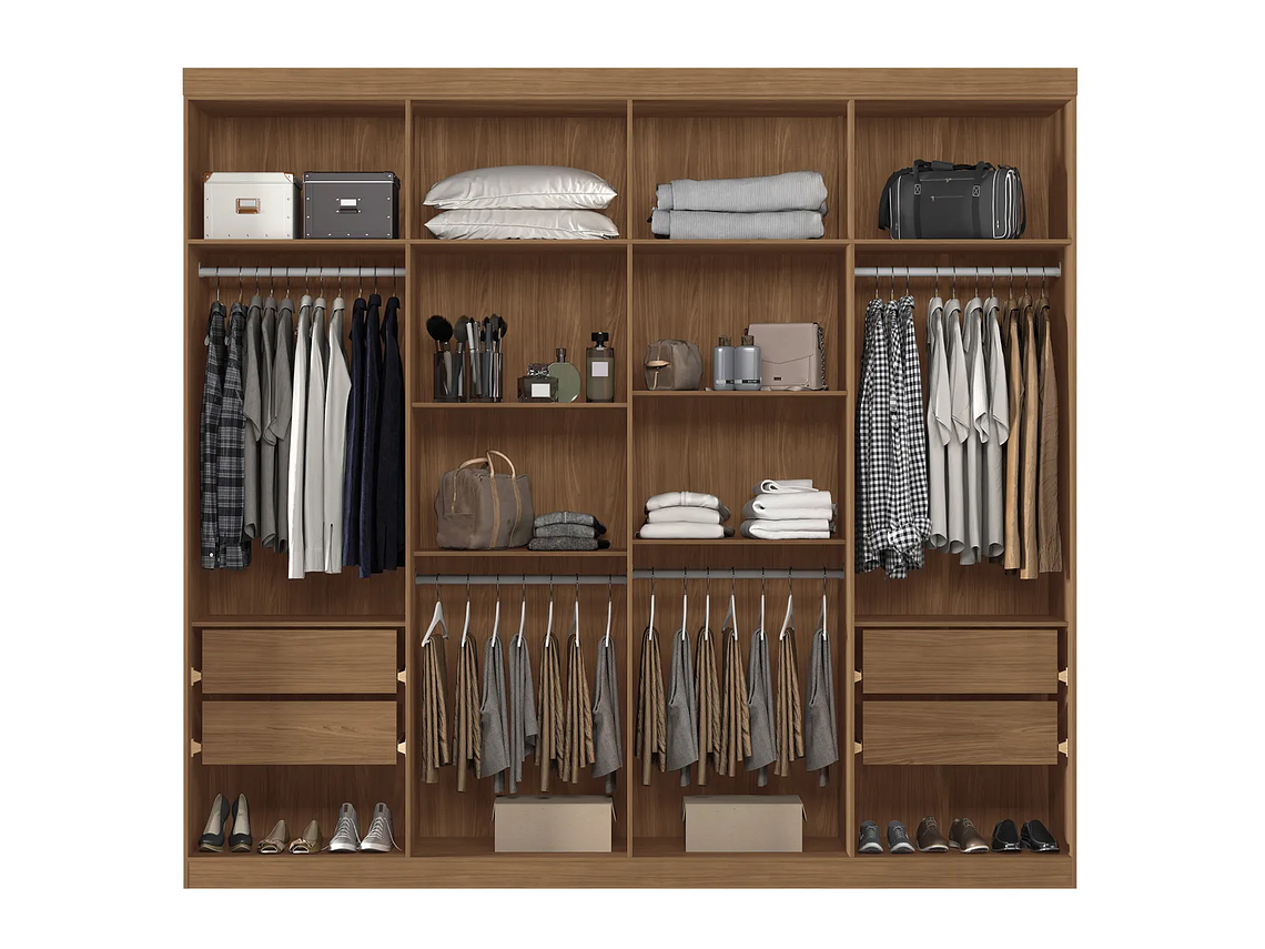 CLÓSET ALTAVISION MASTER VIP 8 PUERTAS 4 CAJONES GRAFITO 4