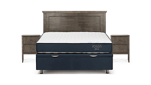 JUEGO DE DORMITORIO ROSEN CAMA BOXET UPLINE 2 PLAZAS + SET ANNA