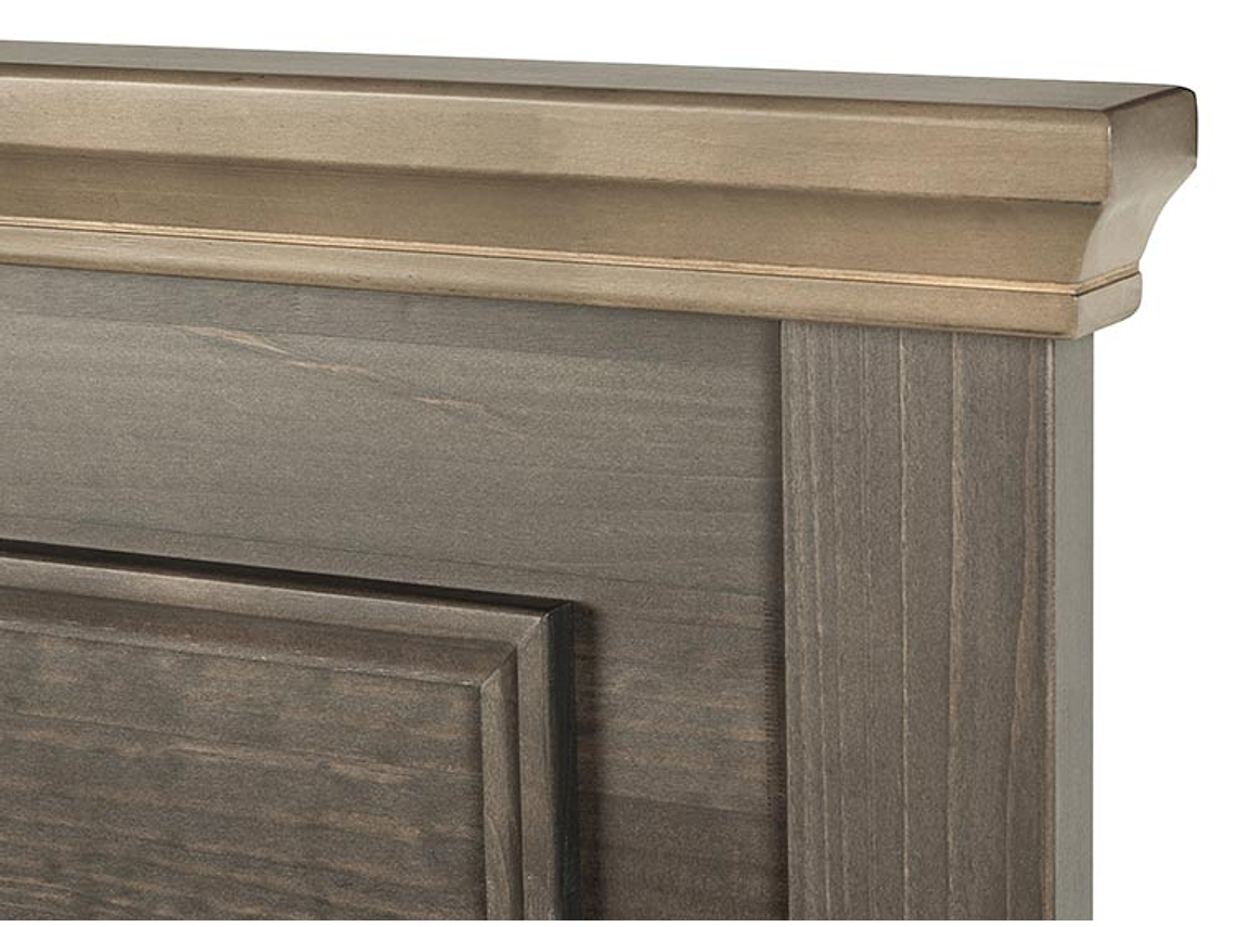 JUEGO DE DORMITORIO ROSEN CAMA BOXET UPLINE 2 PLAZAS + SET ANNA 6