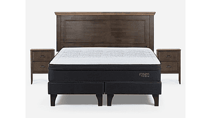 JUEGO DE DORMITORIO ROSEN CAMA EUROPEA TEMPO BD 2 PLAZAS + SET ANNA