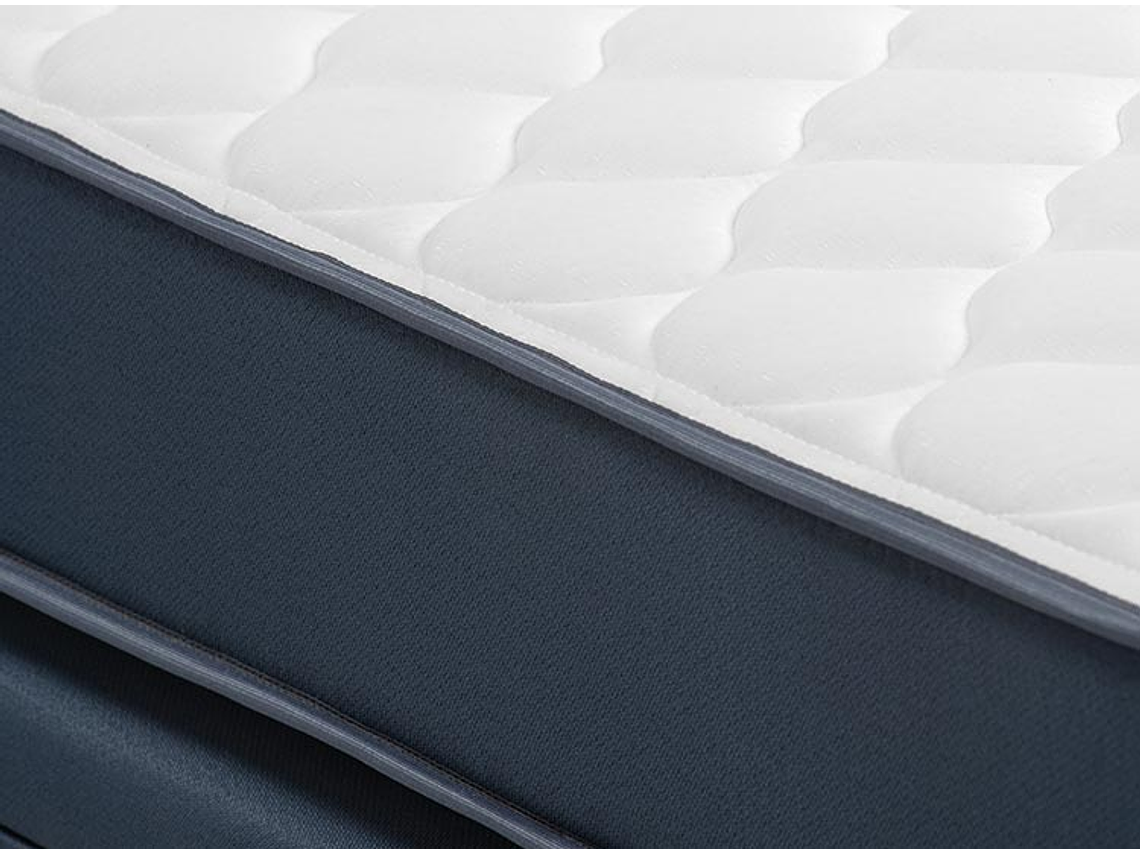 JUEGO DE DORMITORIO ROSEN CAMA BOXET UPLINE 2 PLAZAS + SET ANNA 7