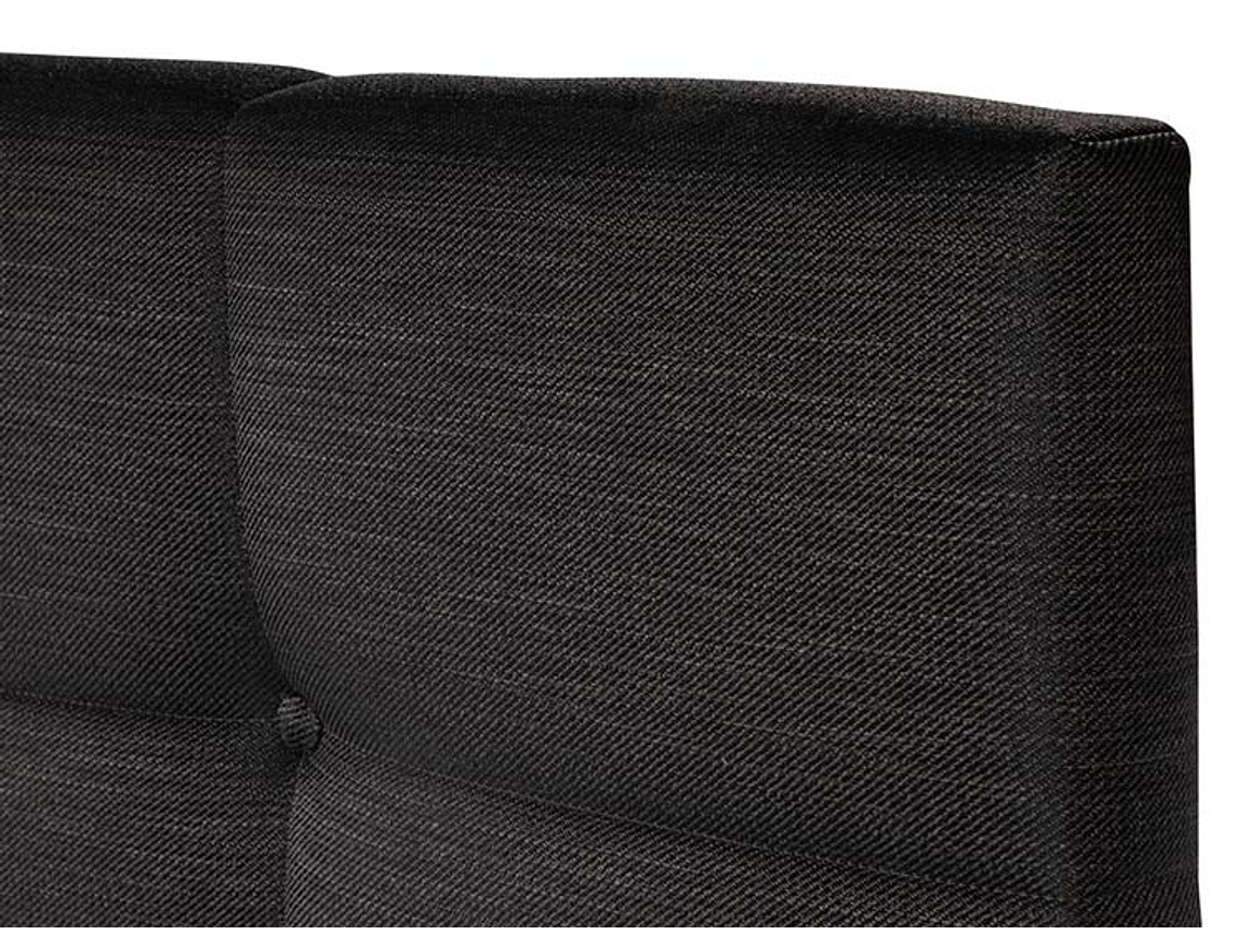 JUEGO DE DORMITORIO ROSEN CAMA BOXET UPLINE 2 PLAZAS + SET ISSEY GRAFITO 5