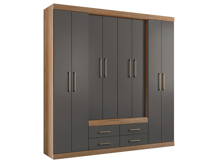 CLÓSET ALTAVISION NÁPOLES 8 PUERTAS 4 CAJONES GRAFITO 1