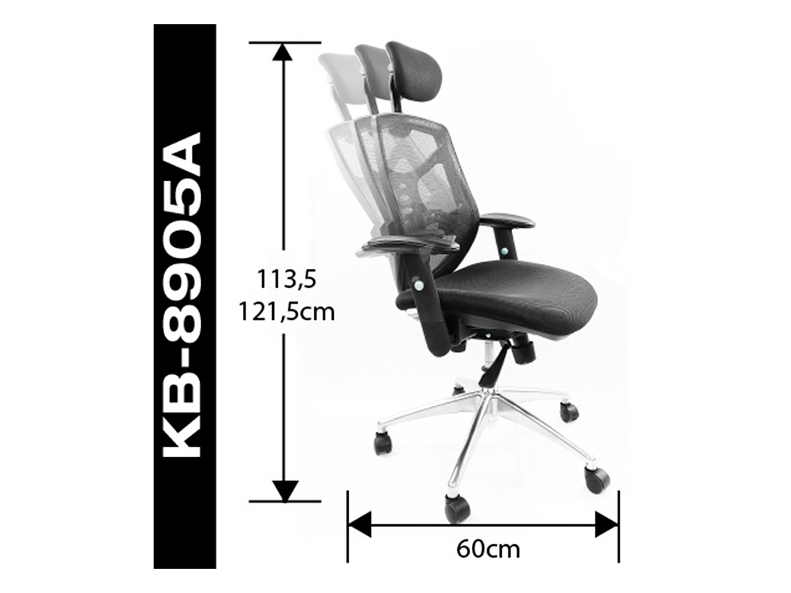 SILLA GERENCIAL ERGONÓMICA CON CABECERA 2