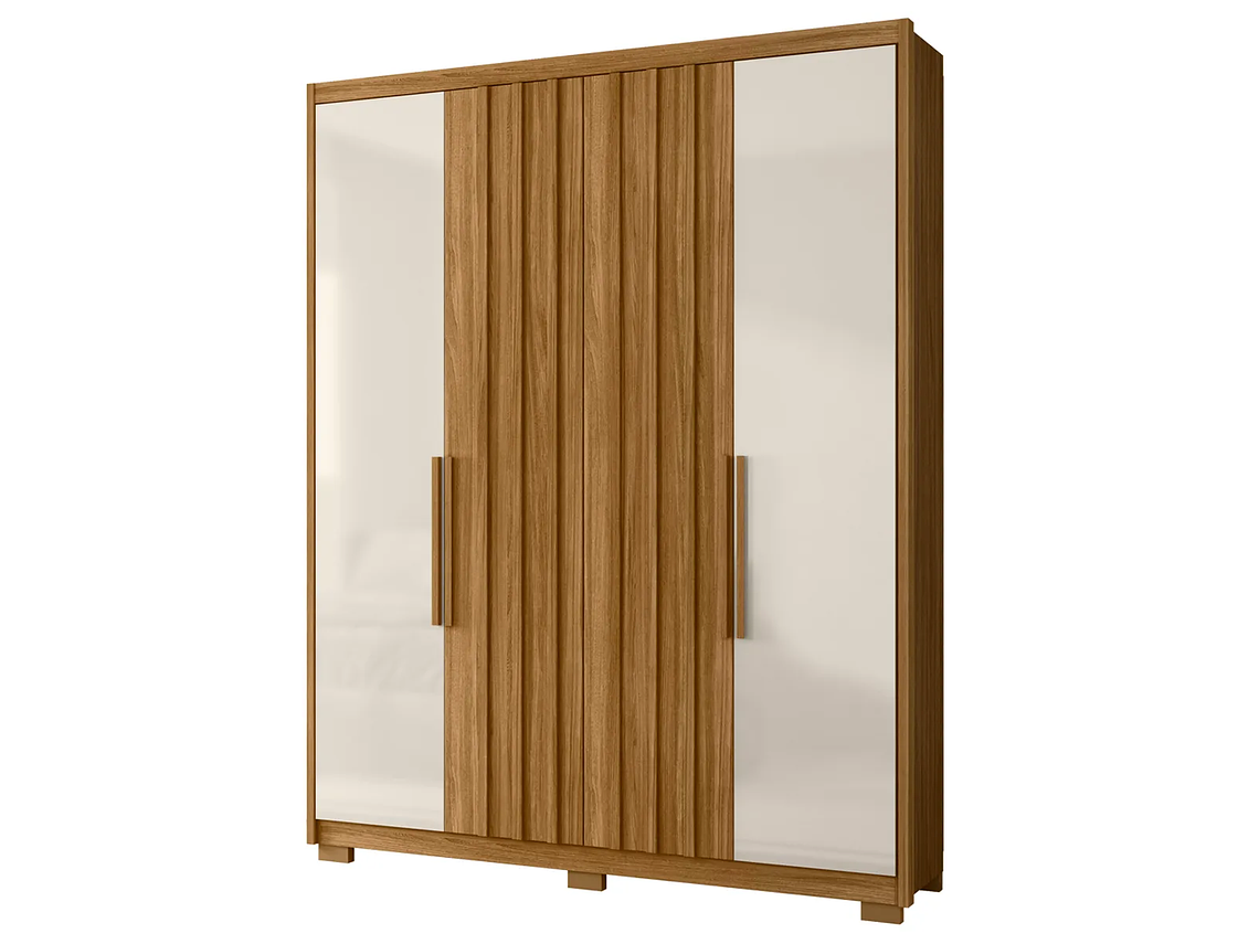 CLÓSET DI PORETTI DESIGN CALIFORNIA 4 PUERTAS 3 CAJONES CAFÉ 1