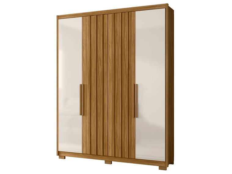 CLÓSET DI PORETTI DESIGN CALIFORNIA 4 PUERTAS 3 CAJONES CAFÉ 1