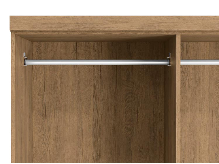 CLOSET YARDAS FREIJO S338 6 PUERTAS 8 CAJONES NEGRO MATE 3