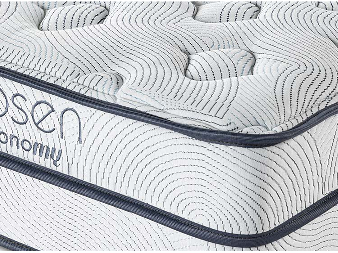 JUEGO DE DORMITORIO ROSEN CAMA EUROPEA AUTONOMY SKY BD 2 PLAZAS AZUL + SET DOLCE 6