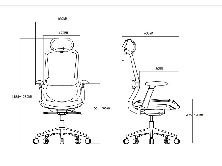 SILLA ESCRITORIO OFICINA KRONE STELLA ERGONÓMICA EJECUTIVA 6