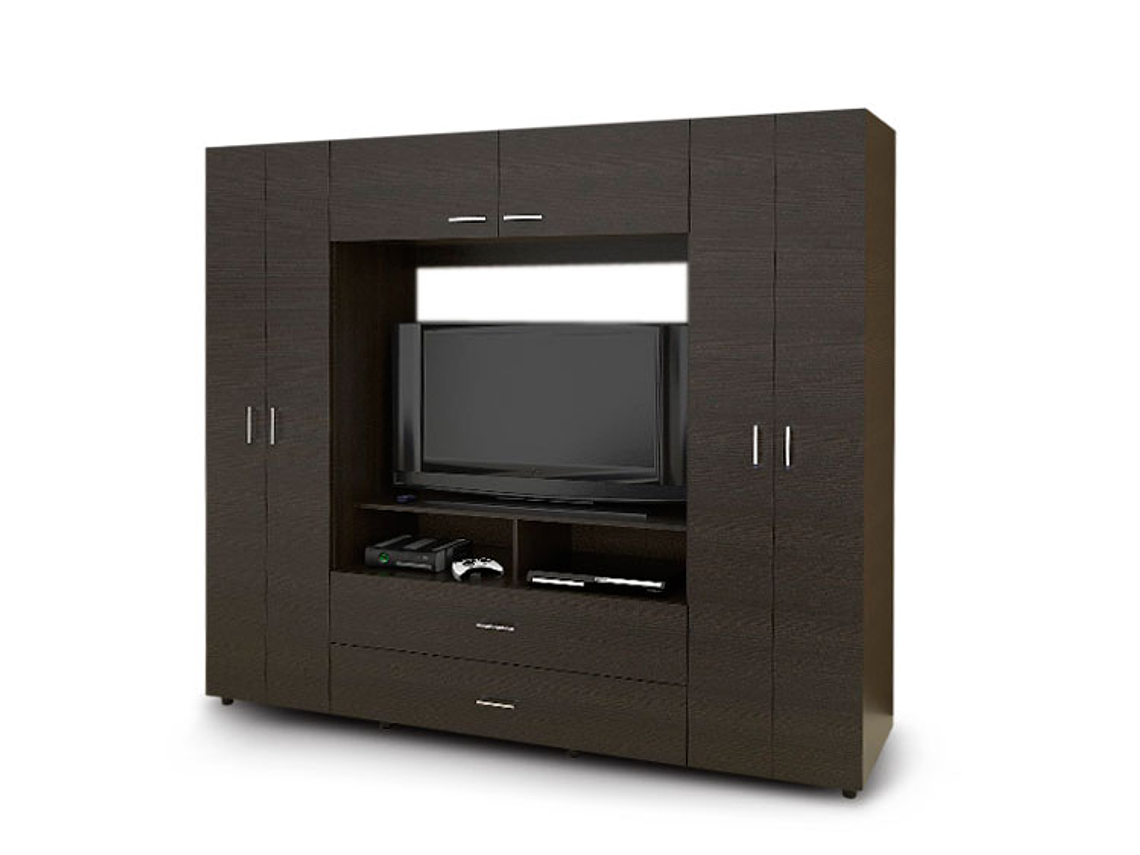 CLOSET TUHOME ENTRETENIMIENTO MANILA Z- 200 6 PUERTAS 2 CAJONES 1