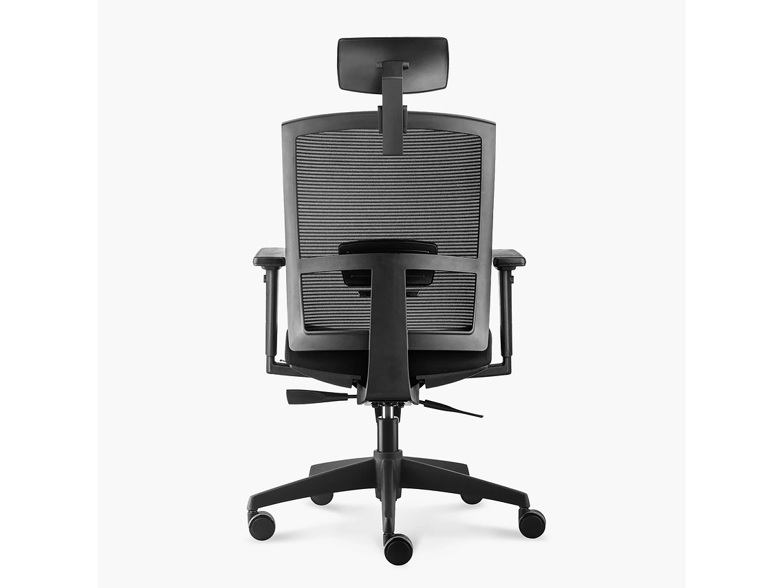 SILLA OFICINA TAYLOR SYNCRO NEGRO CON CABECERO FORM 4