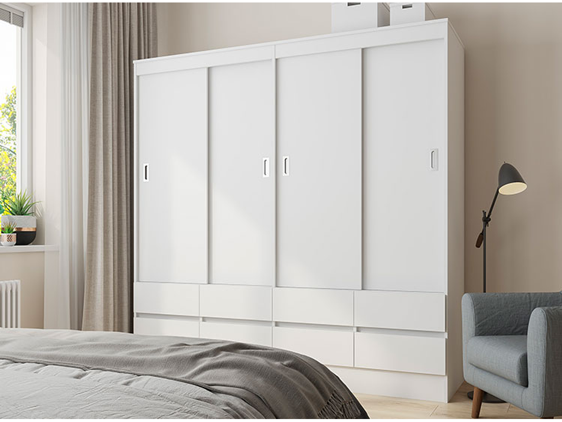 CLOSET CIC MAULE BLANCO 8C 4P 1