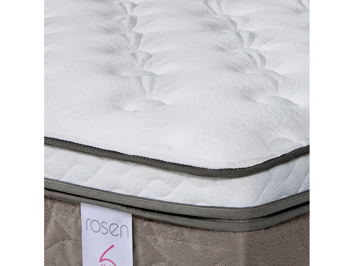 JUEGO DE DORMITORIO ROSEN CAMA EUROPEA NEW STYLE 6 BN 2 PLAZAS + SET ANNA 6