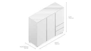 CLOSET TUHOME MANILA Z 7 PUERTAS TV 46