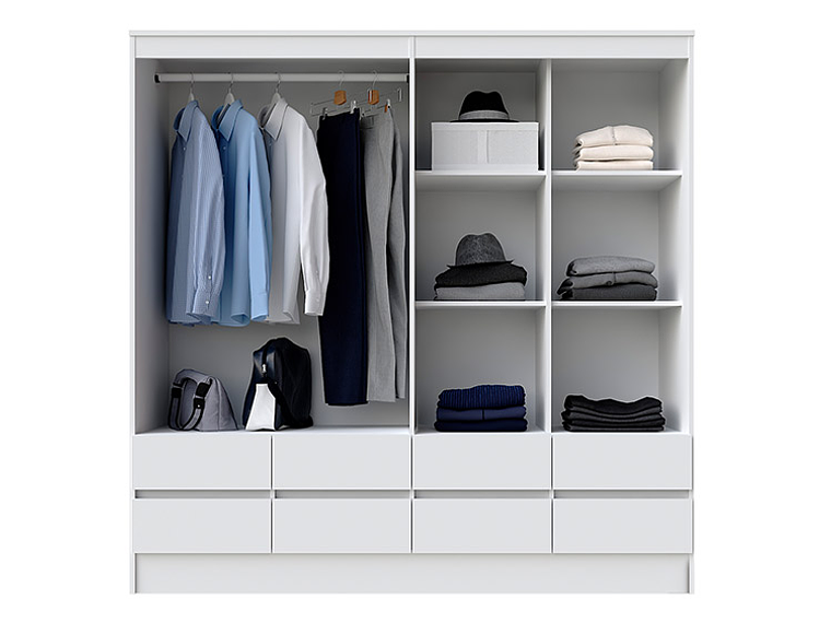 CLOSET CIC MAULE BLANCO 8C 4P 6