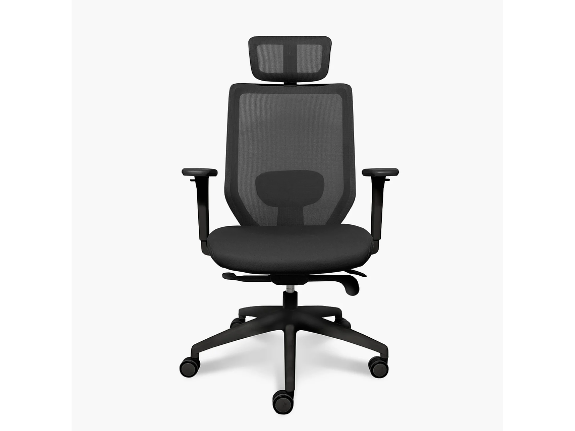 SILLA OFICINA FOCUS NEGRO CON CABECERO FORM 1