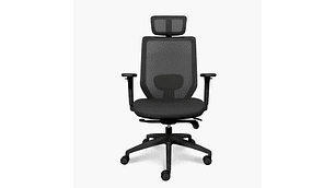SILLA OFICINA FOCUS NEGRO CON CABECERO FORM