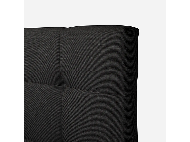 JUEGO DE DORMITORIO ROSEN ART 4 2PL B/D + RESPALDO ISSEY GRAFITO 4