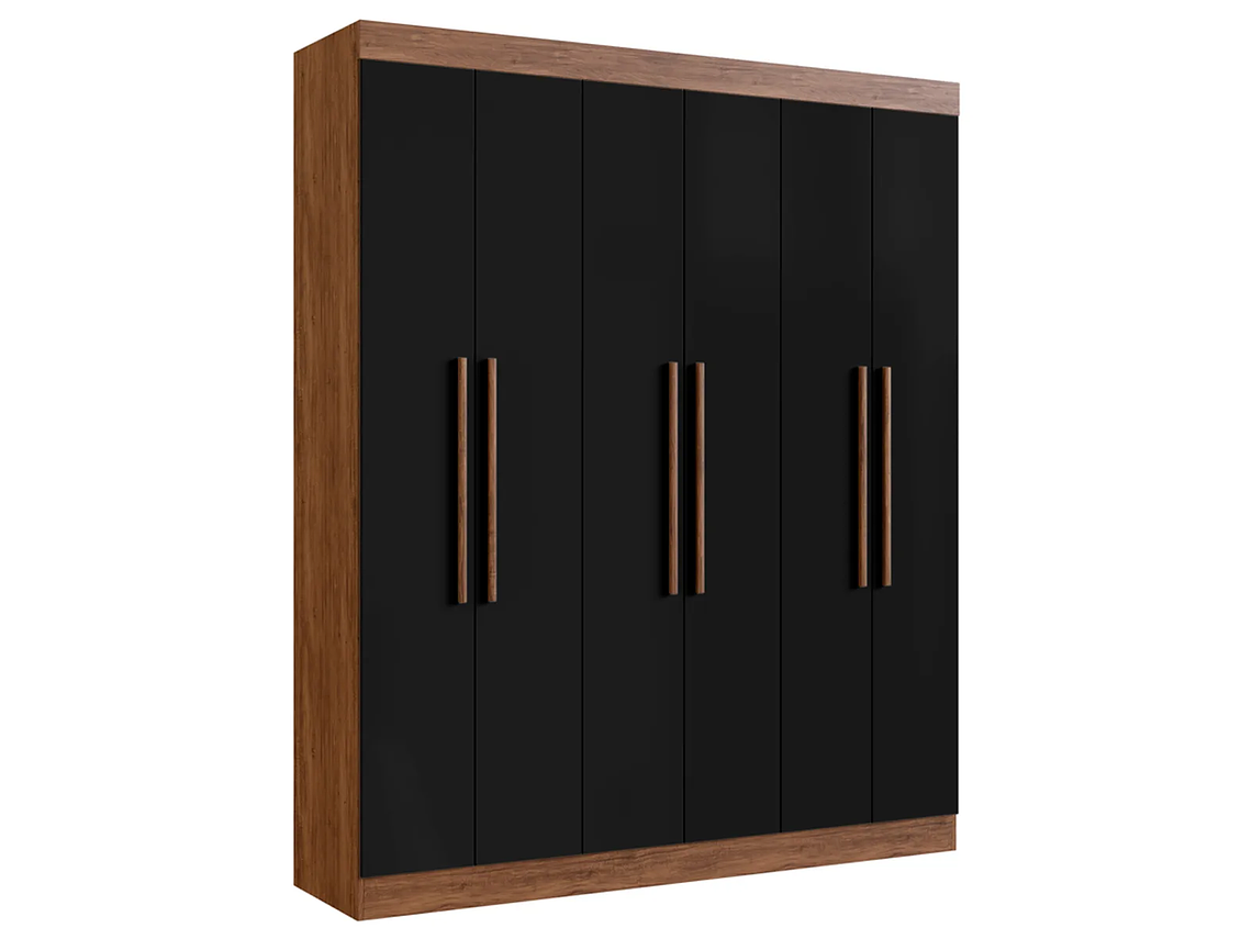 CLÓSET EXIT CASTAÑO NEW YORK 6 PUERTAS 2 CAJONES NEGRO 1